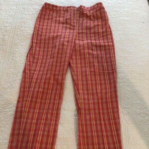 Vintage Y2K NWT Ann Taylor Loft Plaid Pants 100% Cotton size 8